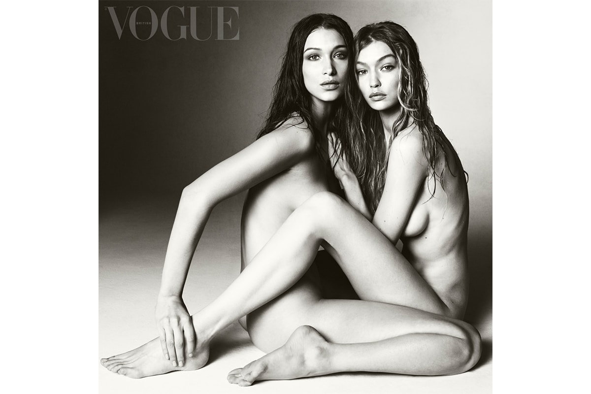 Hadid 姐妹全裸登上英國版《Vogue》三月号雜誌