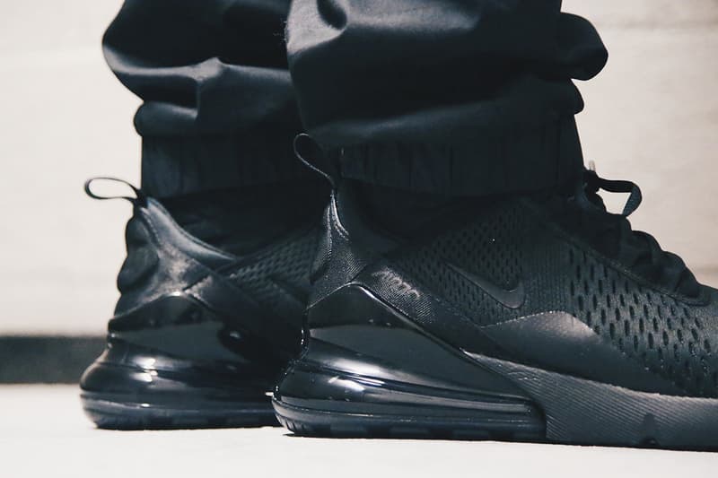 Nike 全新跑鞋 Air Max 270「Triple Black」上腳預覽