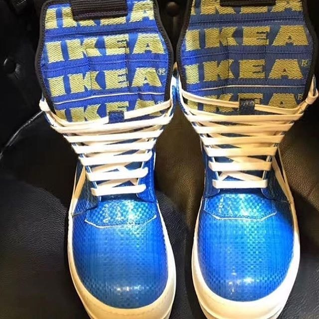 網民 DIY 打造 Rick Owens Geobasket「IKEA」配色