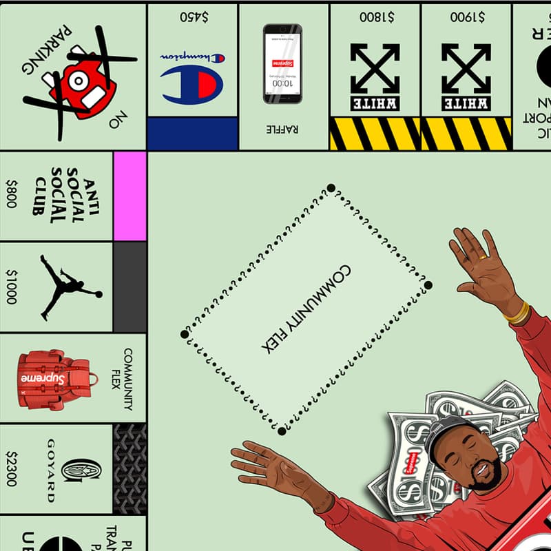 插畫家 no.sply 打造充滿潮流時尚气息的大富翁「Flexopoly」