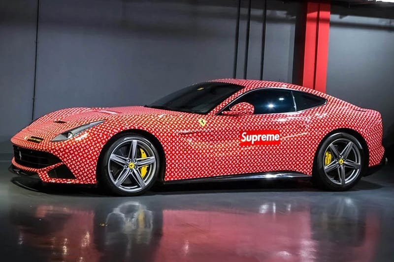 迪拜富童 Money Kicks 出售 Ferrari F12 Berlinetta「Supreme x Louis Vuitton」定製跑車