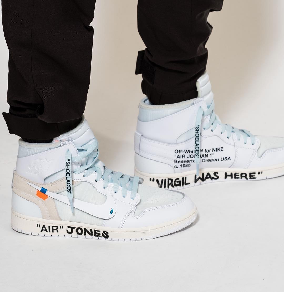 Virgil Abloh x Air Jordan 1 白色版正式亮相 Off-White™ 2018 秋冬系列發佈會