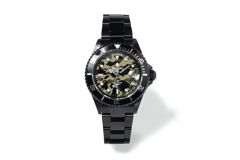 BAPE 全新「1ST CAMO」迷彩系列 BAPEX TYPE-1 腕錶登場