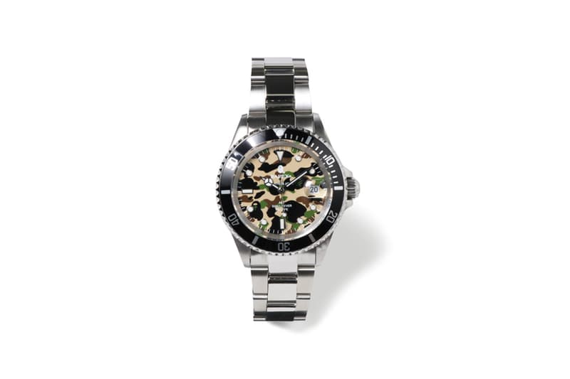 BAPE 全新「1ST CAMO」迷彩系列 BAPEX TYPE-1 腕錶登場