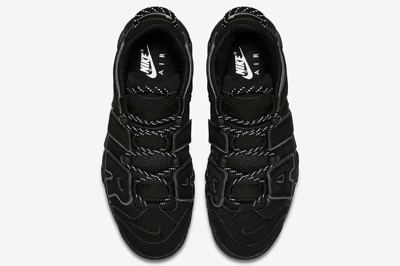 Nike Air More Uptempo 全新配色設計「Triple Black Reflective」