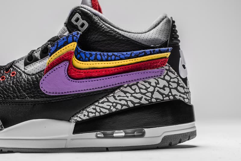 The Shoe Surgeon 打造 Air Jordan 3「JTH」全新「Black Cement」定製版本