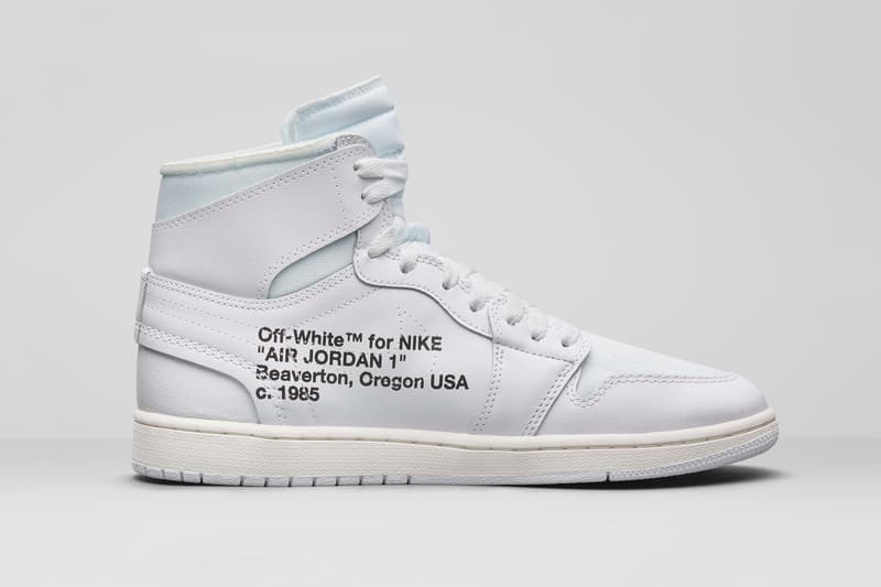 Virgil Abloh x Air Jordan 1 白色版官方圖片及發售信息揭曉