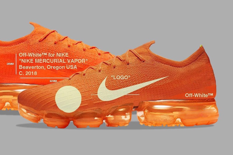 Virgil Abloh x Nike Mercurial VaporMax Hybrid 聯名鞋款全貌概念圖一覽