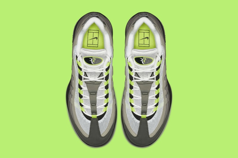 Roger Federer 新款鞋作 NikeCourt Vapor RF X Air Max 95「Neon」配色登場