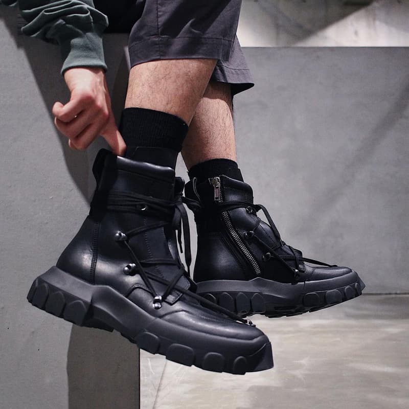 Rick Owens 全新 Lace-Up Hiking Boots 更多諜照釋出