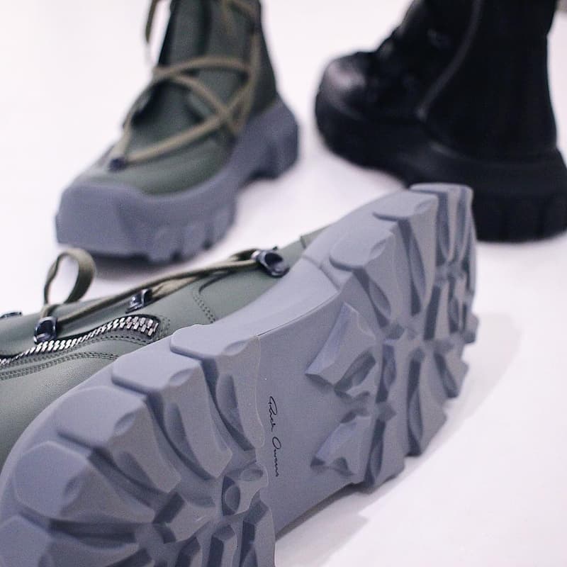Rick Owens 全新 Lace-Up Hiking Boots 更多諜照釋出