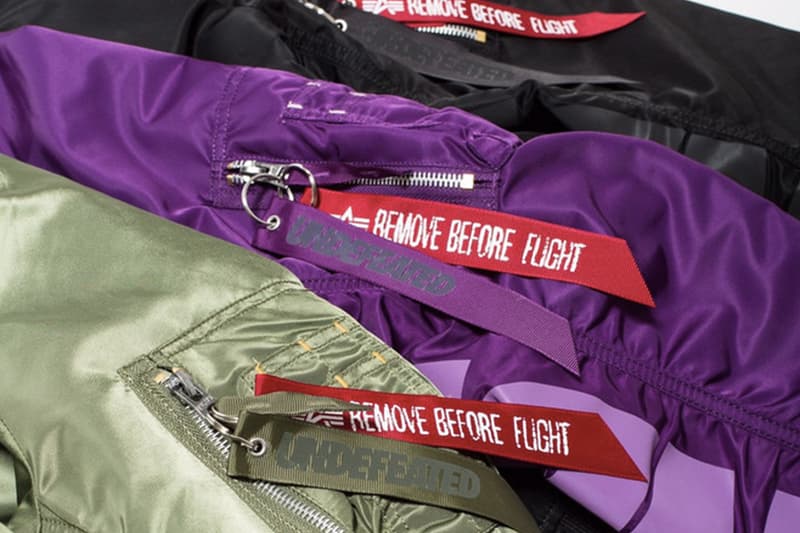 Alpha Industries x UNDEFEATED 聯名別注 MA-1 外套系列