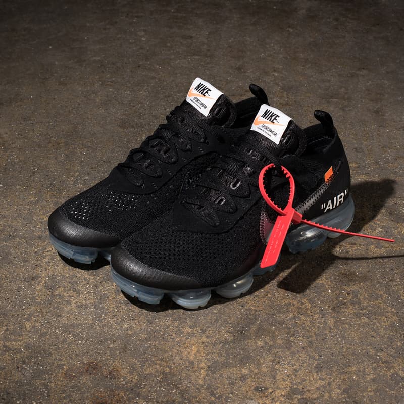 2018 黑色版 Virgil Abloh x Nike Air VaporMax「The Ten」正式開放抽籤登記