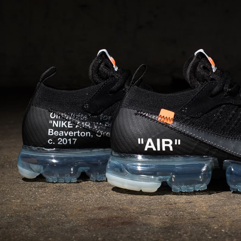 2018 黑色版 Virgil Abloh x Nike Air VaporMax「The Ten」正式開放抽籤登記