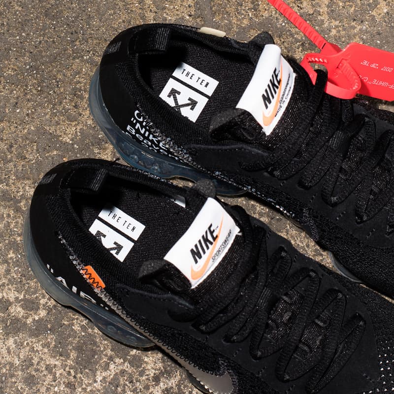 2018 黑色版 Virgil Abloh x Nike Air VaporMax「The Ten」正式開放抽籤登記