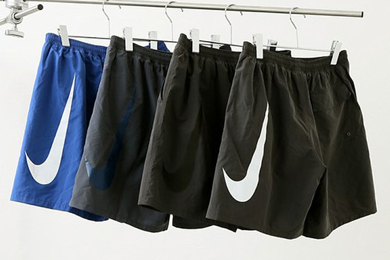 Nike x EDIFICE「Swoosh Logo」联名沙滩裤