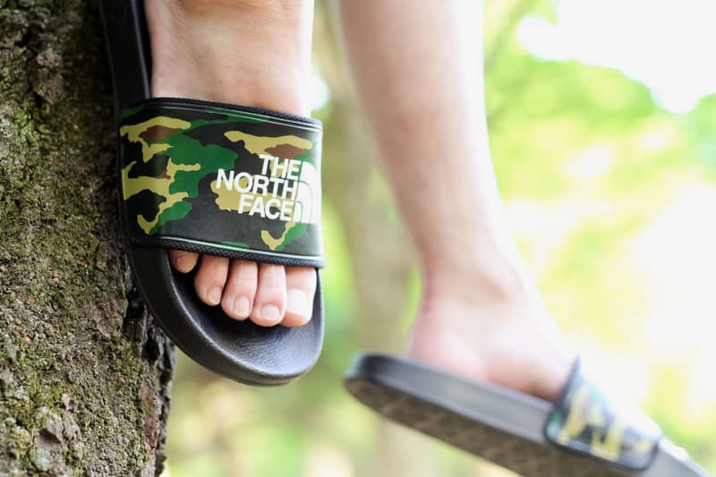 atmos x The North Face 聯名 Base Camp Slide II 迷彩拖鞋
