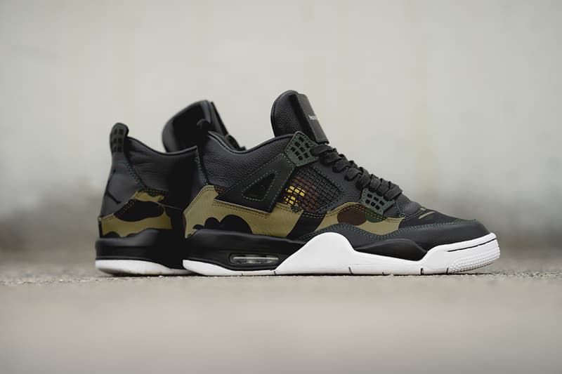 BespokeIND 打造 A BATHING APE® x Air Jordan 4「聯名」定製鞋款