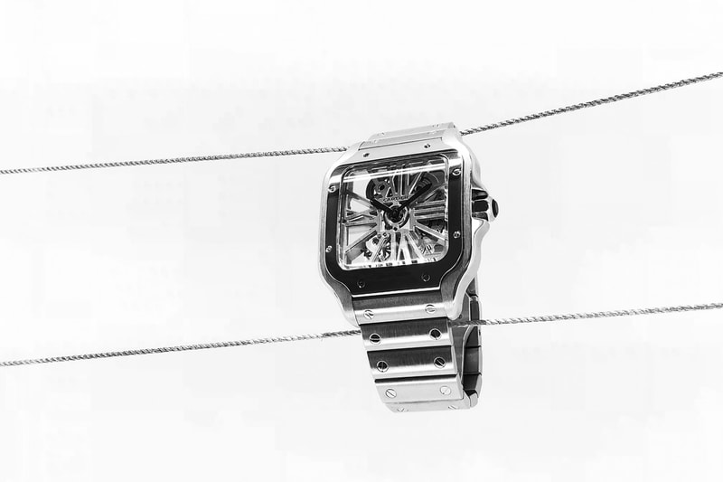 近賞 Cartier 全新 Santos de Cartier Skeleton