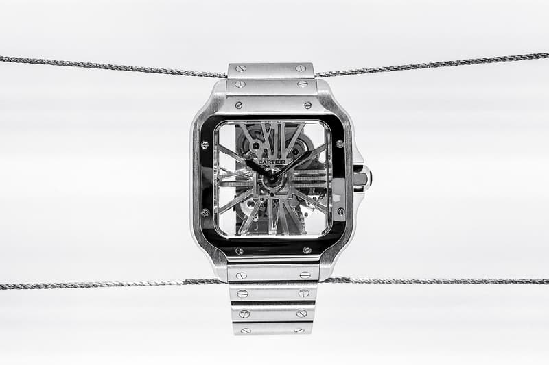 近賞 Cartier 全新 Santos de Cartier Skeleton