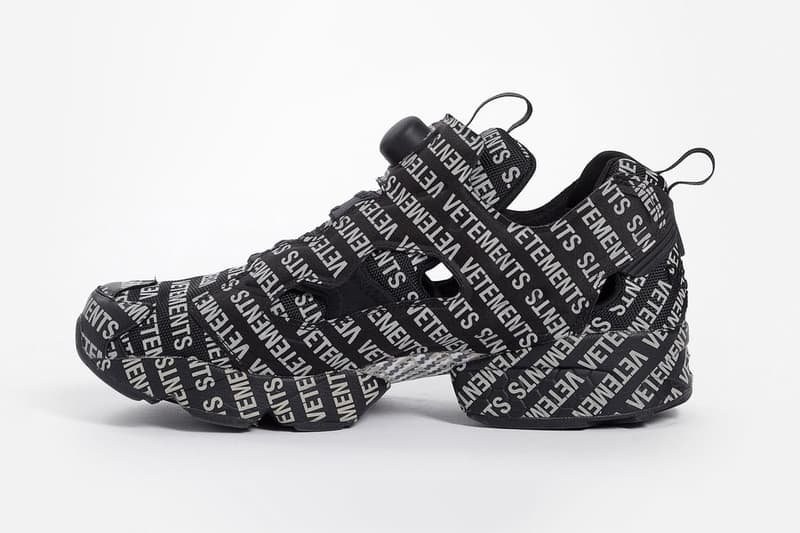 搶先預覽 Vetements x Reebok Instapump Fury 全新「Monogram」別注系列