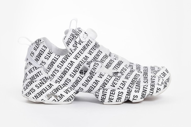 搶先預覽 Vetements x Reebok Instapump Fury 全新「Monogram」別注系列