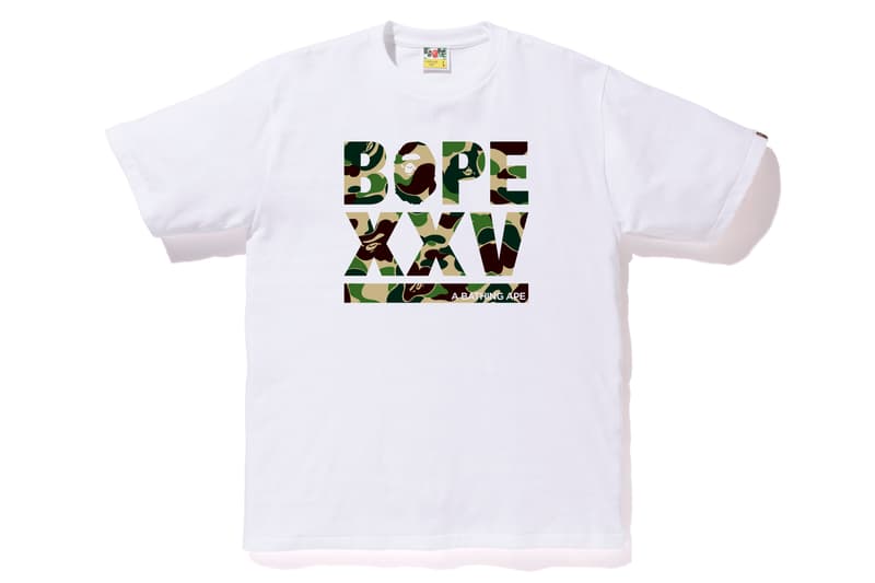 A BATHING APE®「BAPE XXV」企劃系列完整單品