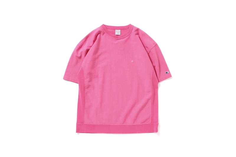 BEAMS x Champion Reverse Weave 联名 T-Shirt 系列