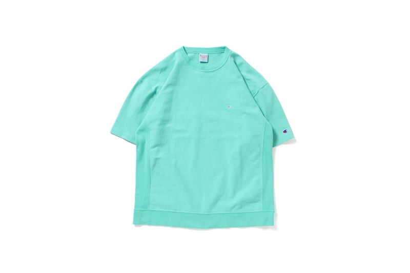 BEAMS x Champion Reverse Weave 联名 T-Shirt 系列