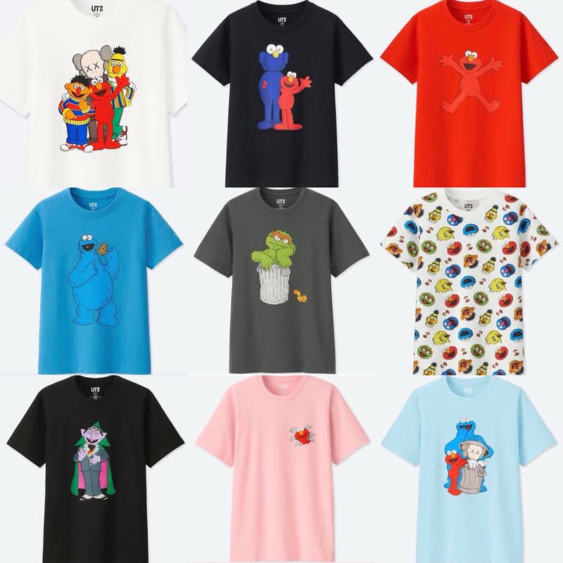 KAWS x UNIQLO UT x《Sesame Street》联名系列抢先曝光