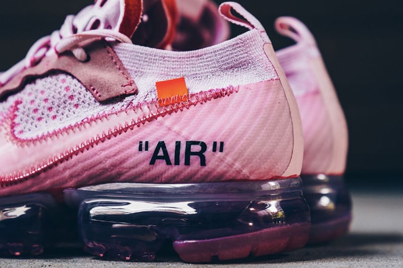 近賞 Off-White x Nike Air VaporMax 粉色客制版本