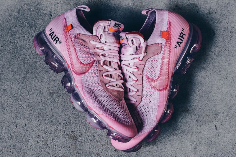 近賞 Off-White x Nike Air VaporMax 粉色客制版本
