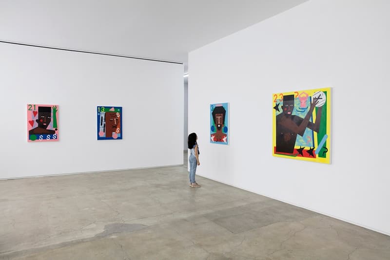 Nina Chanel Abney 画作于 「Travelogue」展览中展出