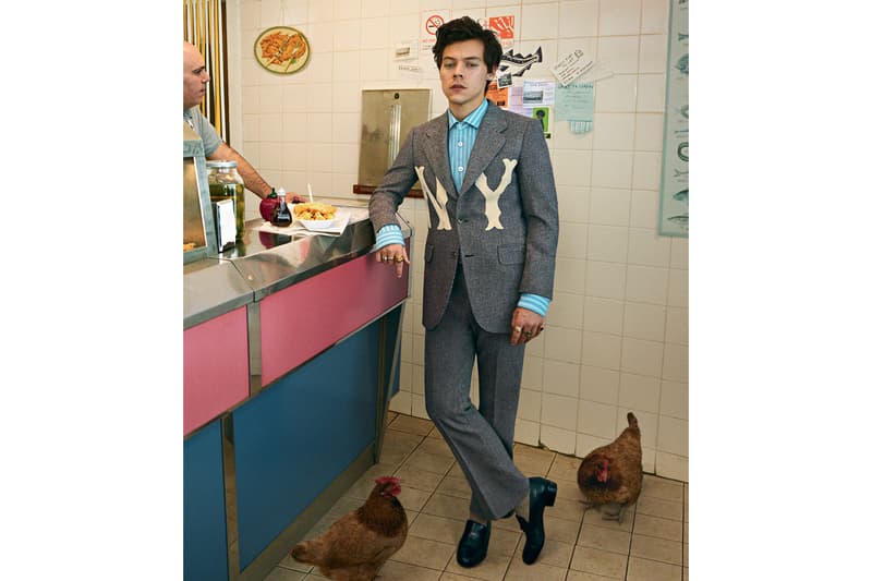 Harry Styles 演繹 Gucci 正裝系列宣傳廣告