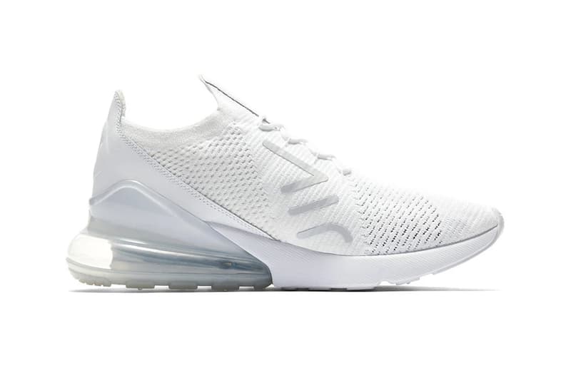 近賞 Nike Air Max 270 Flyknit 最新配色「Triple White」