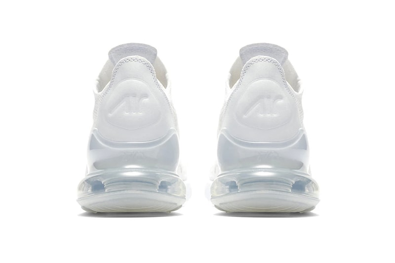 近賞 Nike Air Max 270 Flyknit 最新配色「Triple White」