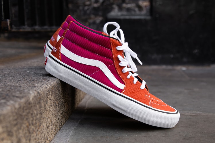 獨家近賞 Supreme x Vans 全新聯名 Sk8-Mid & Lampin 系列