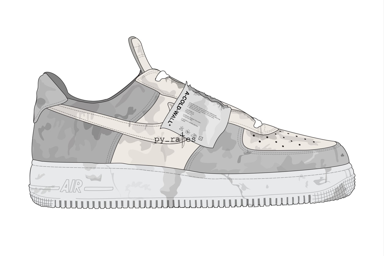 A-Cold-Wall* x Nike Air Force 1 Low 联名系列发售信息曝光