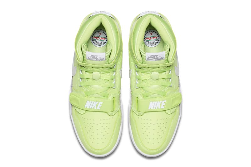Just Don x Jordan Legacy 312「Ghost Green」官方圖片釋出