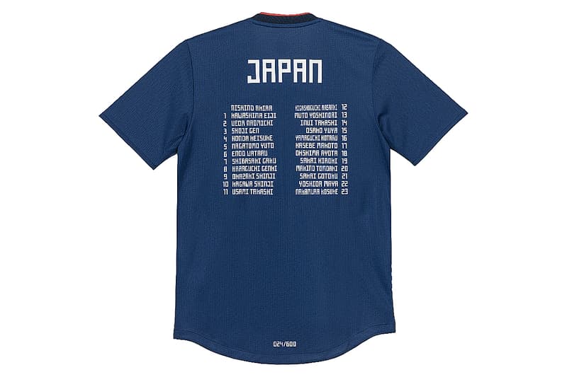 adidas 推出別注版日本國家隊球衣總結世界杯成續