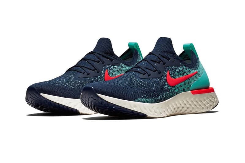 Nike Epic React Flyknit 全新配色設計「College Navy/Jade」