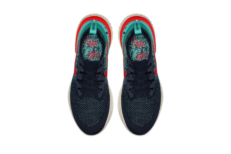 Nike Epic React Flyknit 全新配色設計「College Navy/Jade」