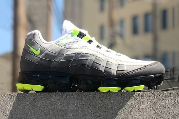 Nike 變種鞋款 Air VaporMax 95「Neon」更多實物細節曝光