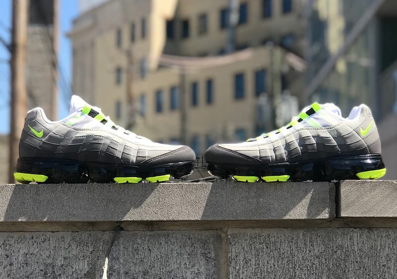 Nike 變種鞋款 Air VaporMax 95「Neon」更多實物細節曝光