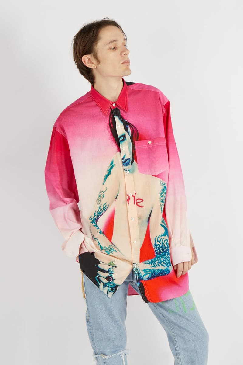 Vetements 2018 秋冬系列 Marilyn Manson 印花襯衫開放預購