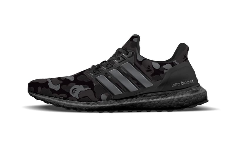 A BATHING APE® x adidas 2019 聯名 UltraBOOST 全新黑色版本發售信息釋出