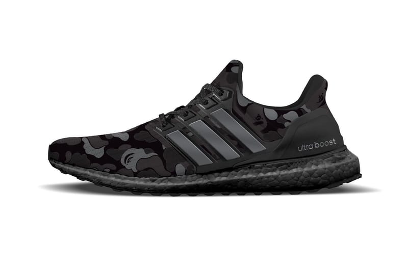 A BATHING APE® x adidas 2019 聯名 UltraBOOST 全新黑色版本發售信息釋出