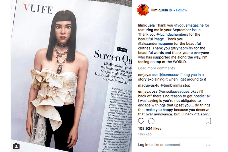 HYPEBEAST 專訪 Lil Miquela－這位虛擬出來的 KOL 的病毒傳播背後，你需要知道的 7 件事