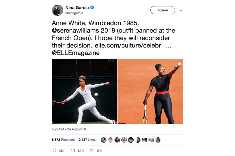 美國網球公開賽時裝大對壘－運動大牌代言人球技外之較量