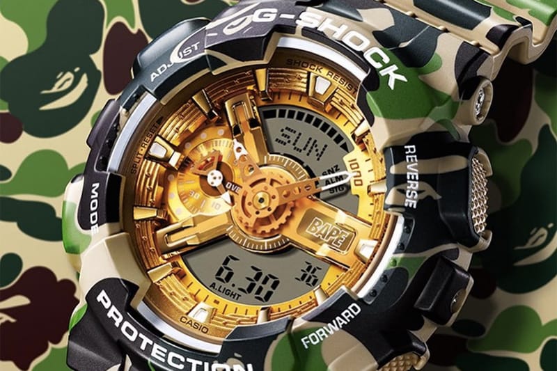 A BATHING APE® x G-SHOCK 25 週年聯名腕錶正式發佈